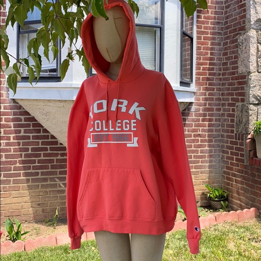 York college champion eco fleece hoodie